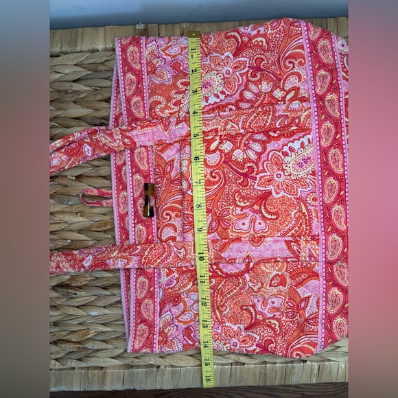 Vera Bradley Vibrant Pink Paisley Tote Bag - Picture 14 of 16